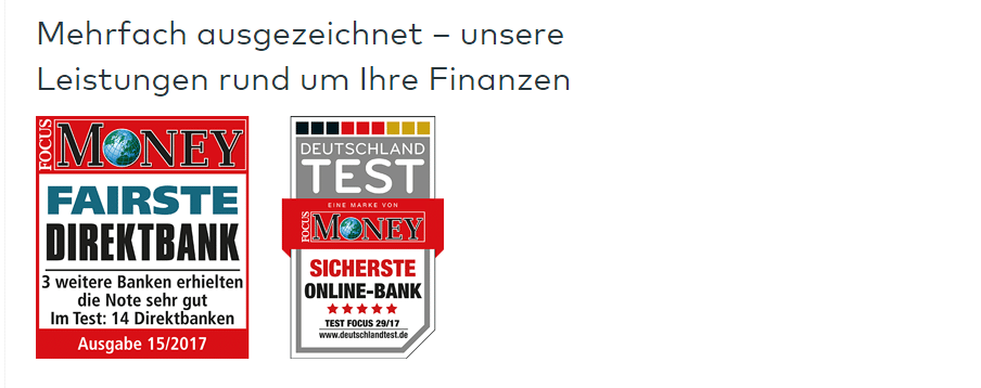 comdirect bank auszeichnungen